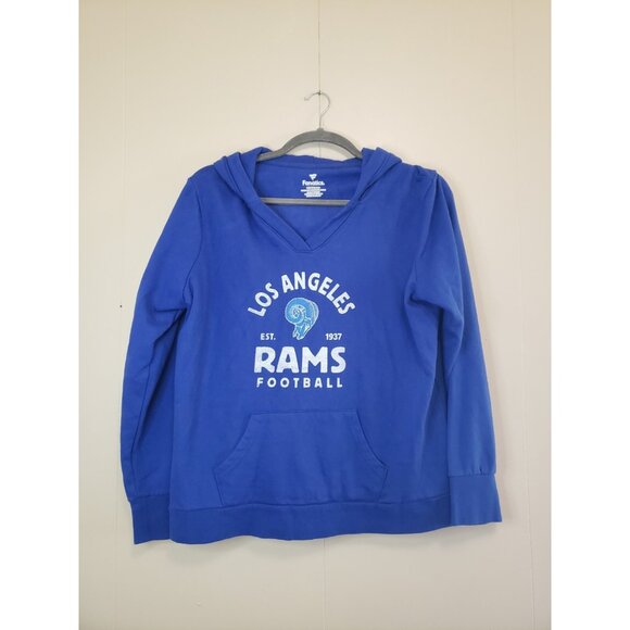 Fanatics Jackets & Blazers - Los Angeles Rams Fanatics Womens 3XL Hoodie Pullover Blue Football NFL Pocket
